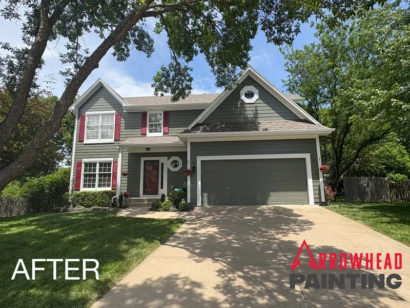 A Prairie Village-area home painted by Arrowhead Painting