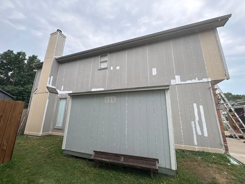 New trim boards installed and primed